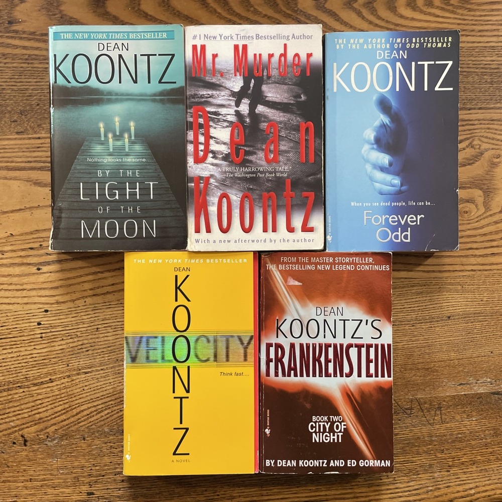 Dean Koontz paperback 5 books 90s 2005 Great Condition